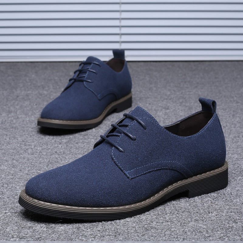 Men's Suede Casual Lace Up Oxfords Shoes