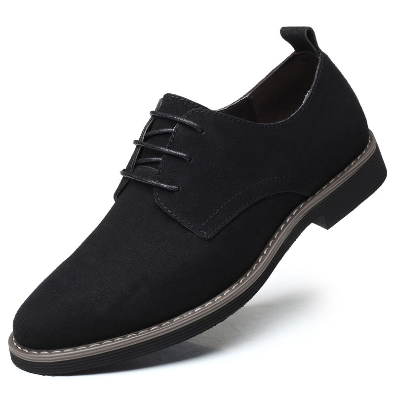 Men's Suede Casual Lace Up Oxfords Shoes