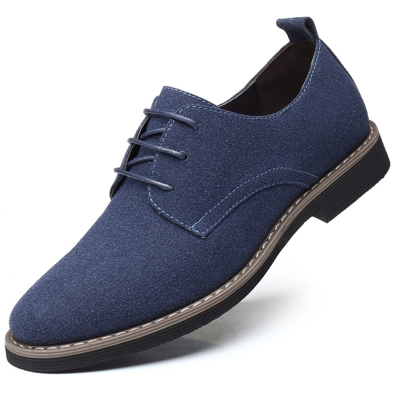 Men's Suede Casual Lace Up Oxfords Shoes