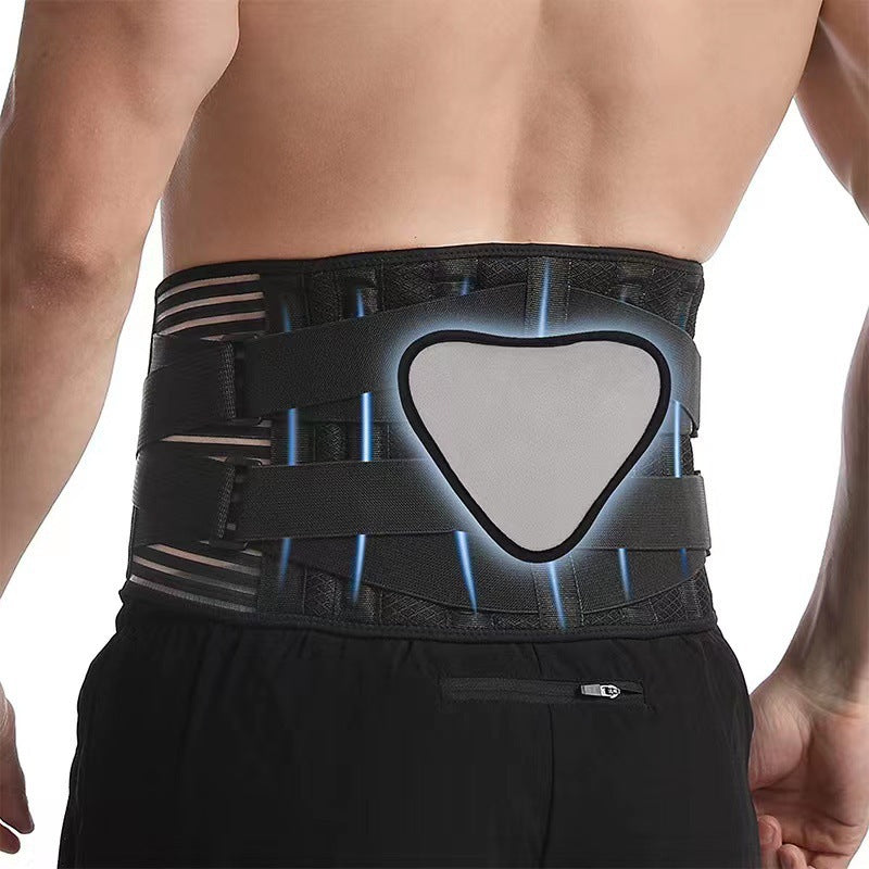 Adjustable Lumbar Back Brace, Non-slip Breathable Waist Support Belt