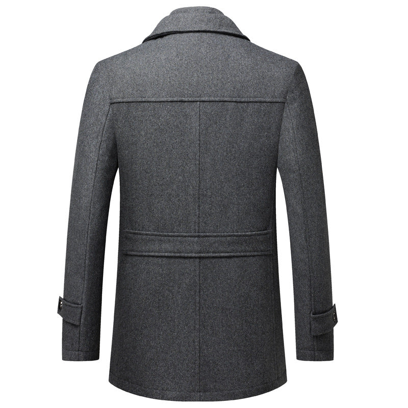 Men's Premium British Thick Double Layered Wool Coat