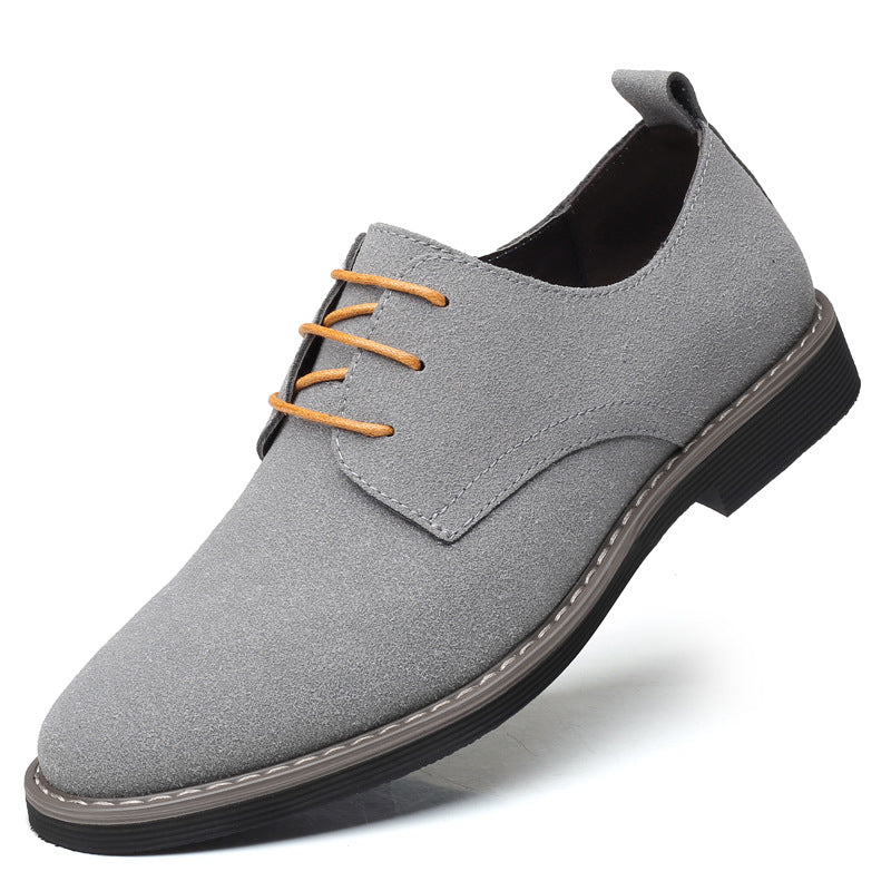 Men's Suede Casual Lace Up Oxfords Shoes