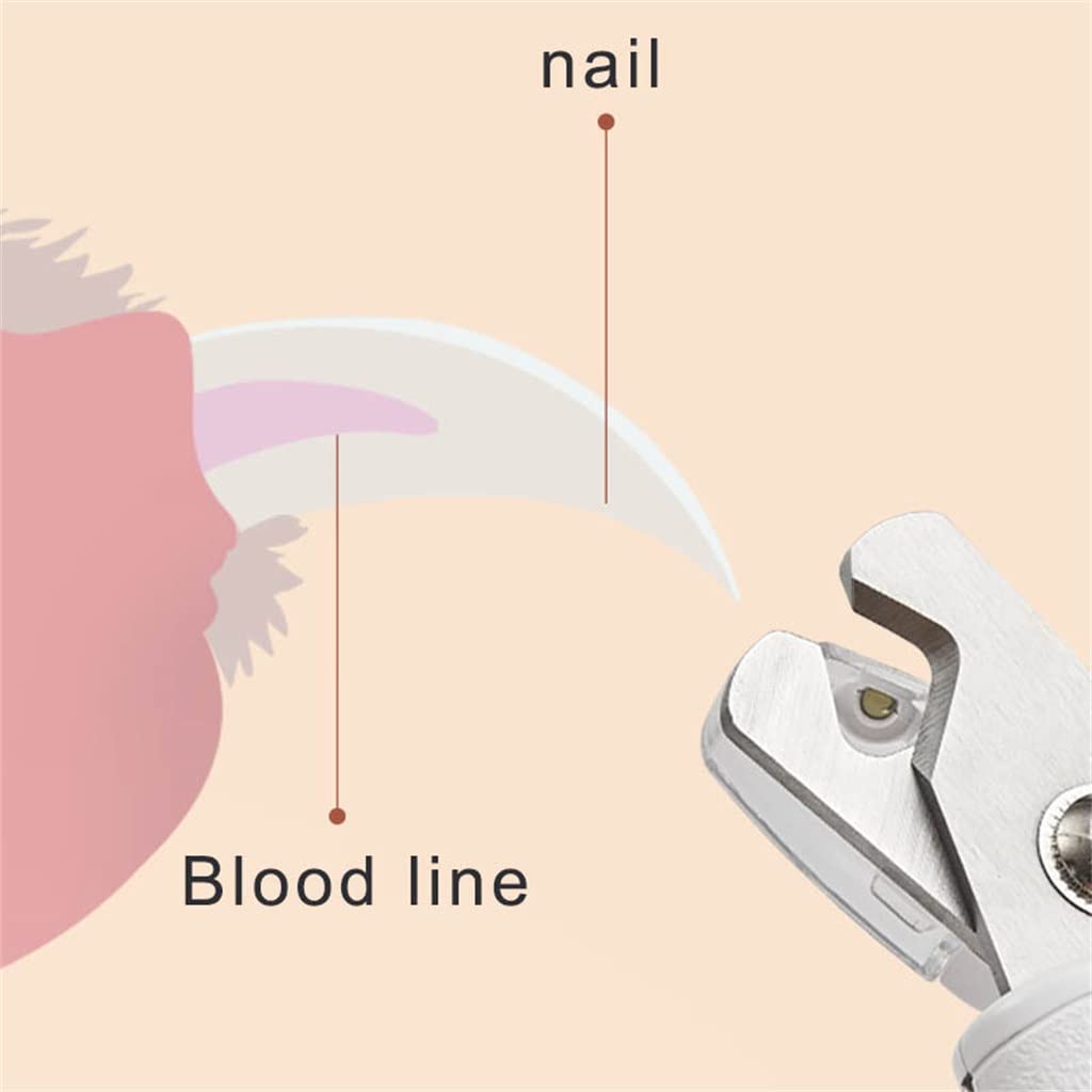 Dogs Cat Nail Clippers with LED Light and File, Bloodline Safety Guard to Avoid Over-Cutting Pets Clippers