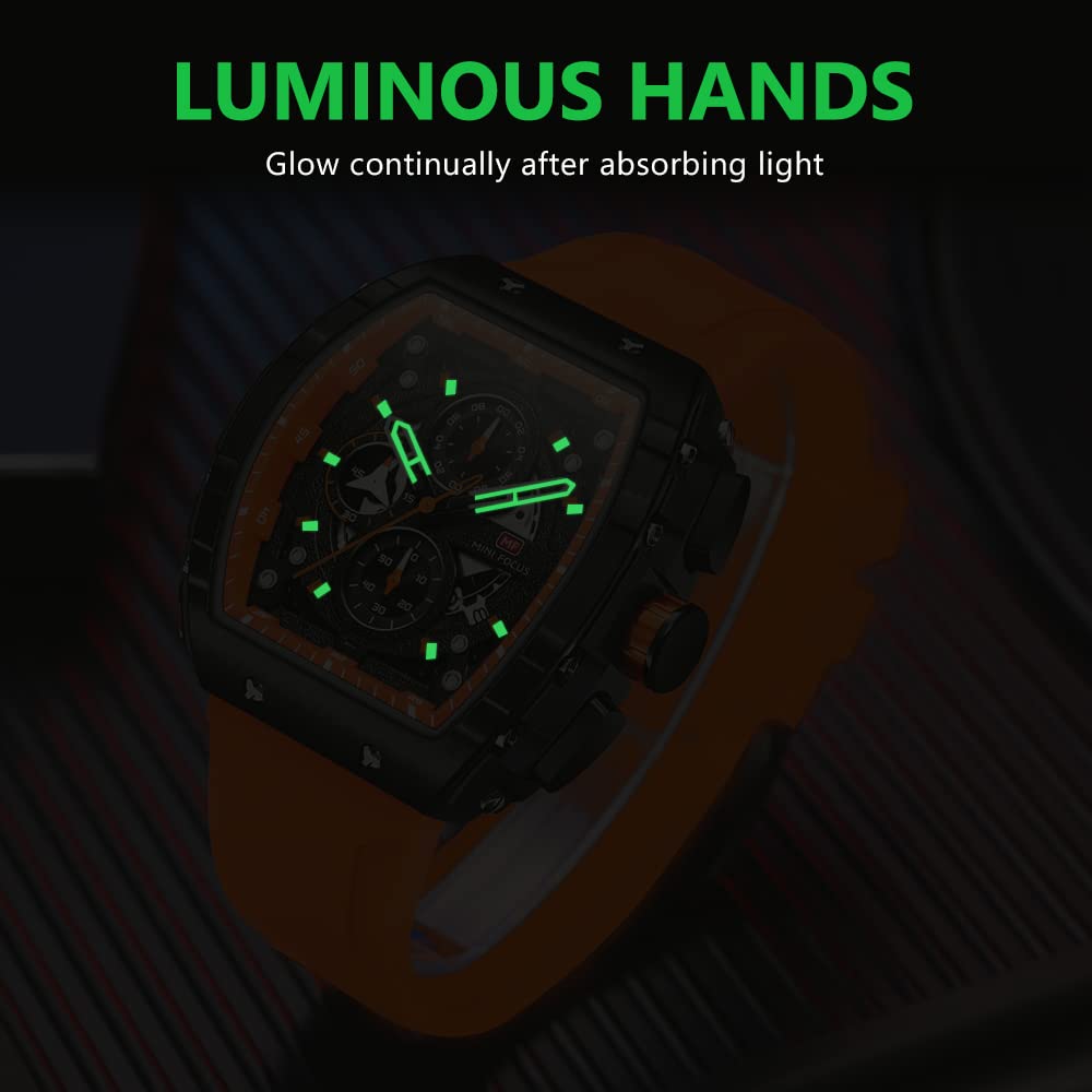 Fashion Hollow Big Dial Luminous Soft Silicon Strap Watch