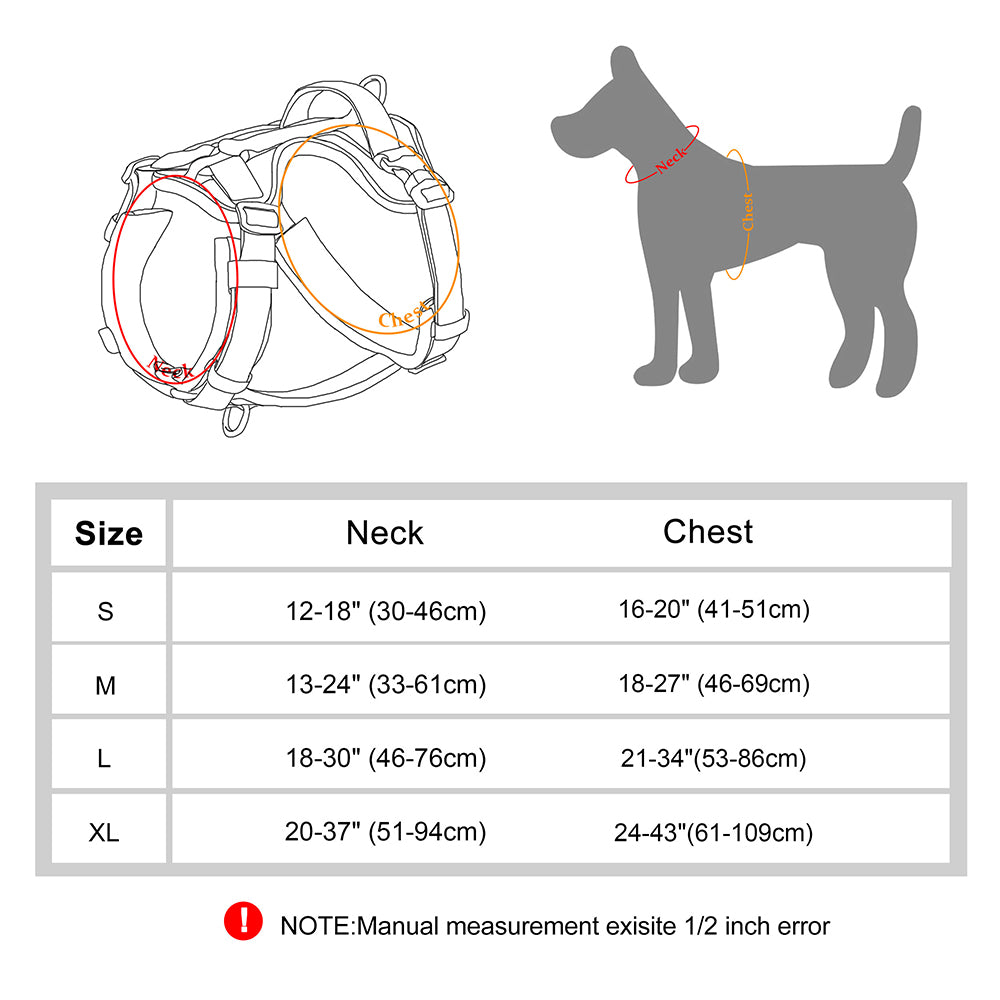 Dog Harness No Pull,Reflective Pet Harness with Handle,Easy to Wear,Adjustable Dog Harness for Small Medium Large Dogs