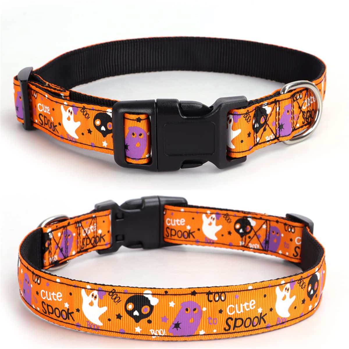 Halloween Dog Collar, Durable Soft Halloween Style Pet Collar Adjustable For Small Medium Large Dogs