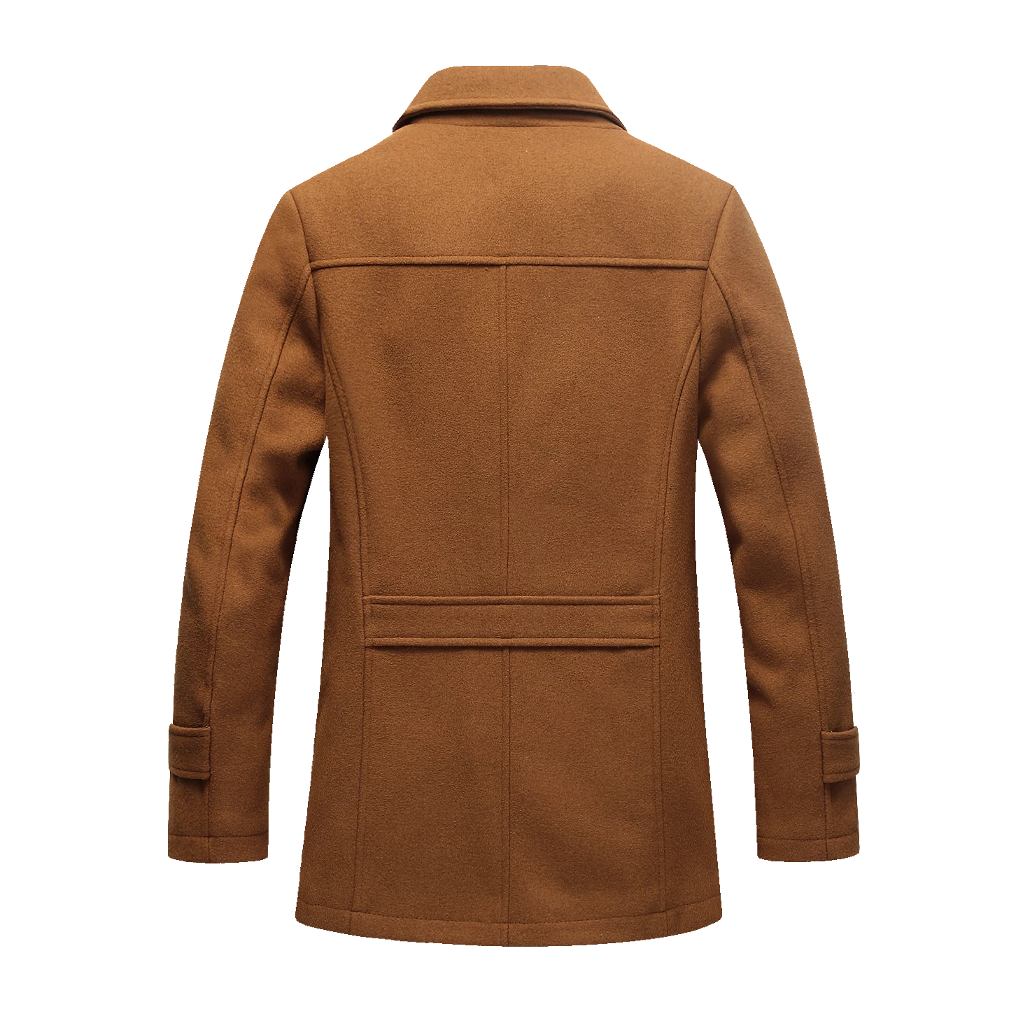 Men's Winter Double-Layered Single Breasted Wool Coat