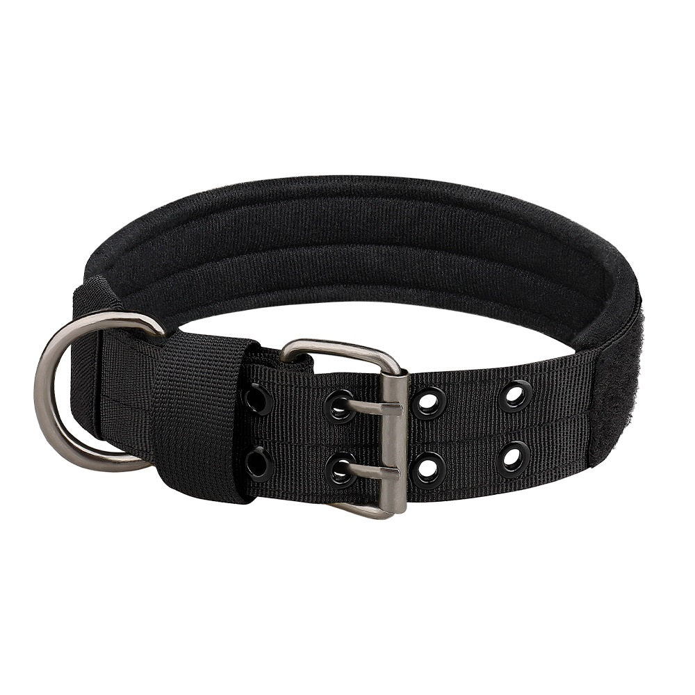 OneTigris Military Adjustable Dog Collar with Metal D Ring & Buckle