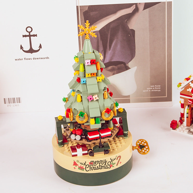 Christmas Tree Building Kits for Kids - DIY Building Block Music Box