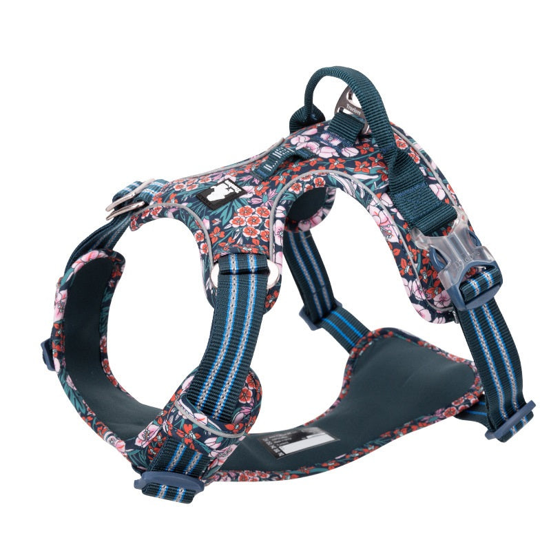 No Pull Premium Dog Harness, Cotton Fabric, Breathable and Reflective Soft