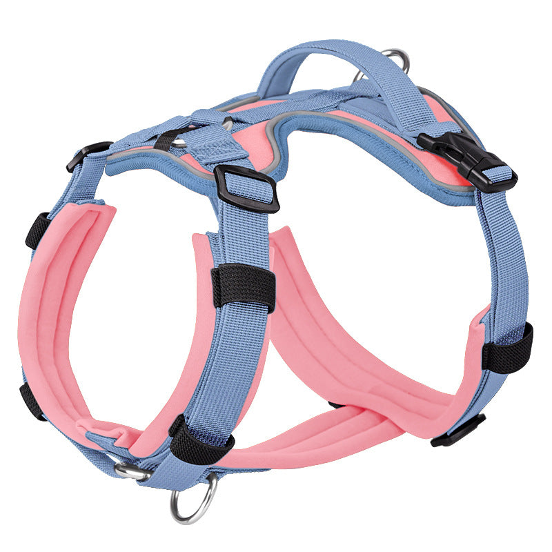 Dog Harness No Pull,Reflective Pet Harness with Handle,Easy to Wear,Adjustable Dog Harness for Small Medium Large Dogs