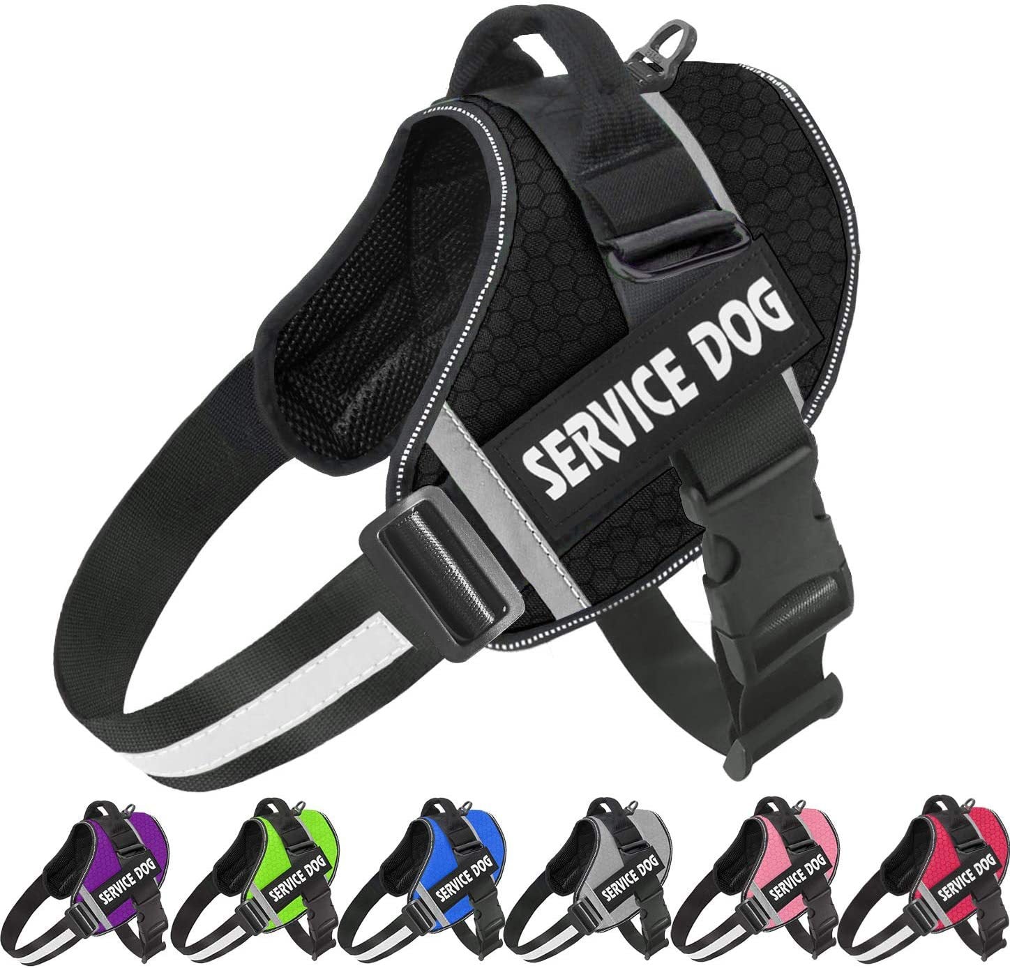 Reflective No-Pull Dog Harness with Breathable Design and Handle