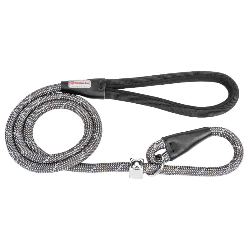 Reflective Nylon Training Dog Leash, 4 Feet Heavy Duty Rope Leash