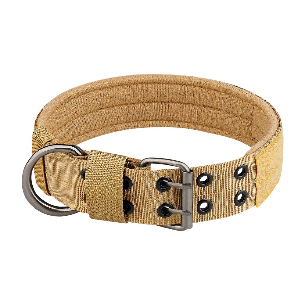 OneTigris Military Adjustable Dog Collar with Metal D Ring & Buckle