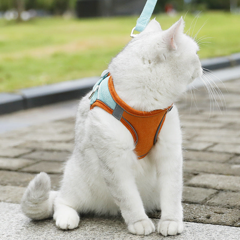 Cat Harness and Leash Set Escape Proof Safe Adjustable Kitten Vest Harnesses