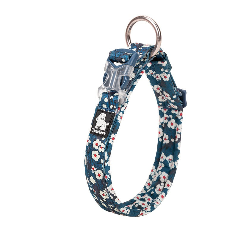 Safety Buckle Dog Collar, Training Outdoor Walking, Durable and Wear-Resistant, Breathable Adjustable Soft and Comfortable