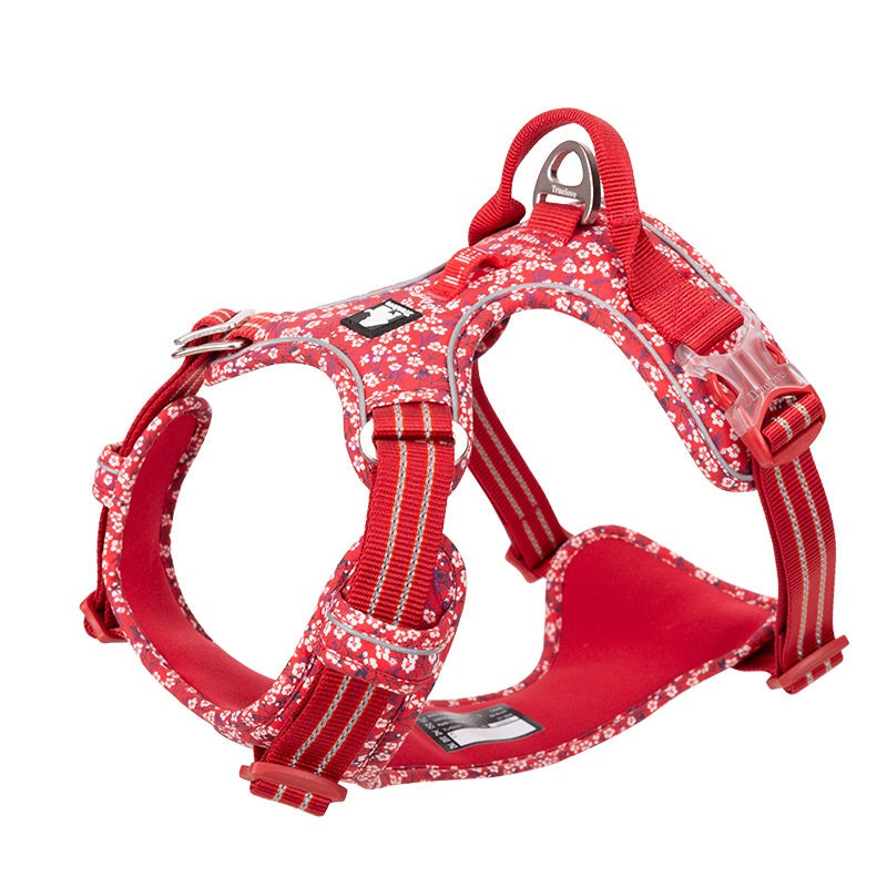 No Pull Premium Dog Harness, Cotton Fabric, Breathable and Reflective Soft