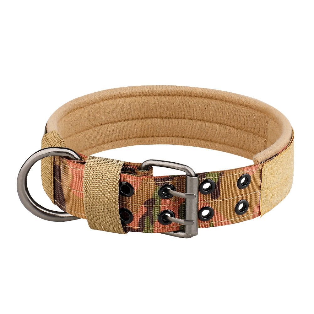 OneTigris Military Adjustable Dog Collar with Metal D Ring & Buckle