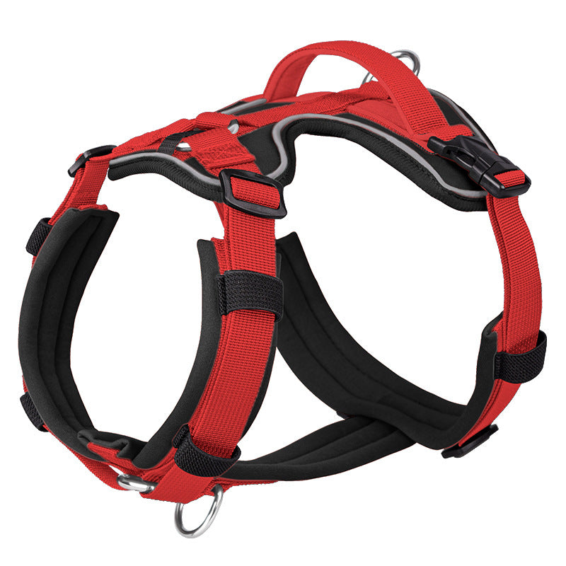 Dog Harness No Pull,Reflective Pet Harness with Handle,Easy to Wear,Adjustable Dog Harness for Small Medium Large Dogs