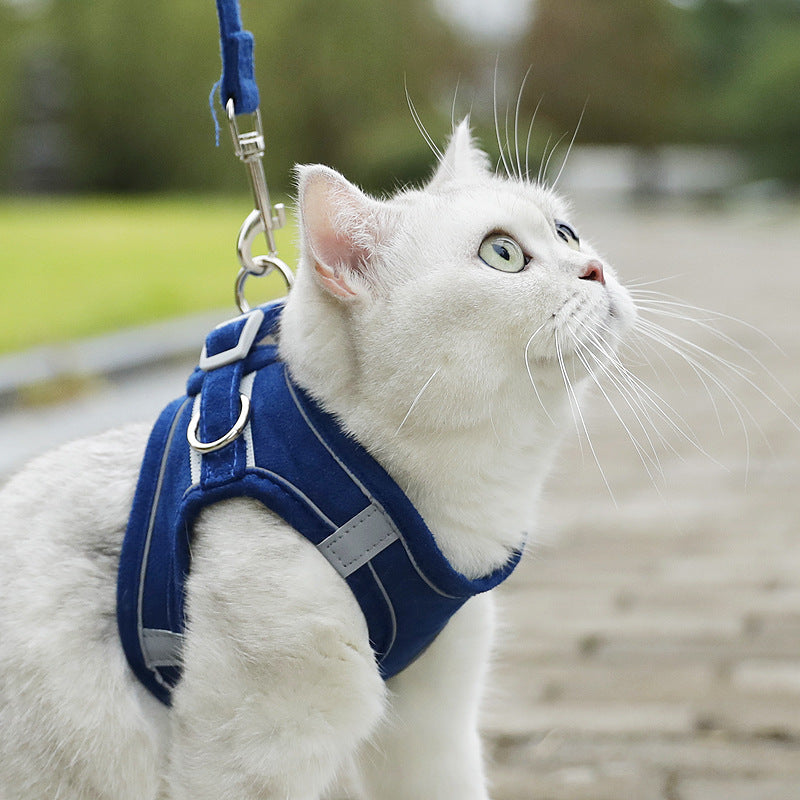 Cat Harness and Leash Set Escape Proof Safe Adjustable Kitten Vest Harnesses