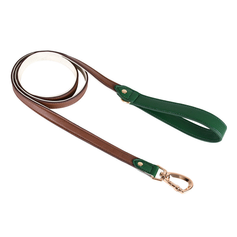 Environmentally Friendly Soft Leather Pet Harness Dog Haulage Rope Package Medium and Large