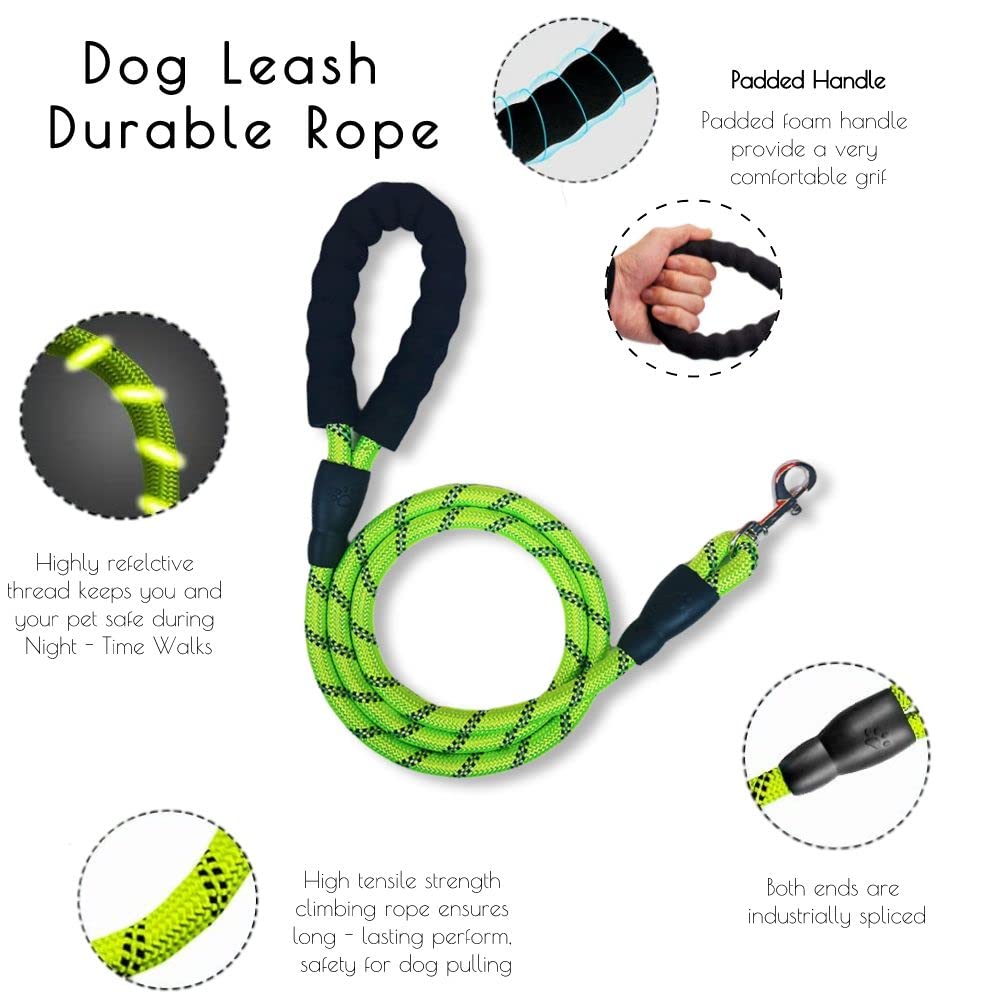 Comfortable Dog Harness and Leash Set for Walking Escape Proof with Reflective Strips