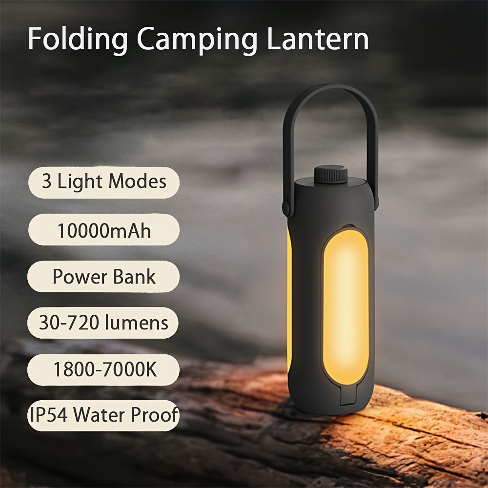 LED Camping Light, Folding Portable USB charged Lamp With Handle