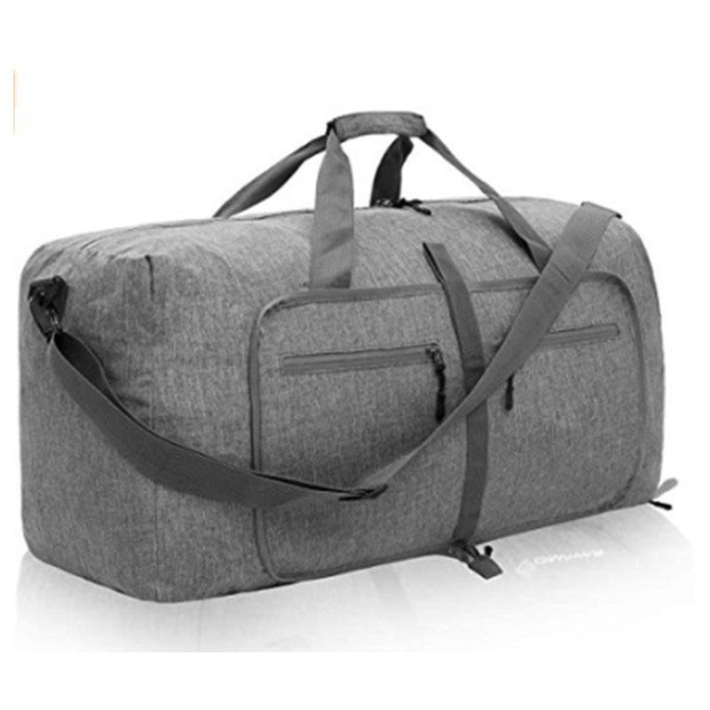 65L Foldable Travel Duffel Bag with Shoes Compartment Overnight Bag for Men Women Waterproof & Tear Resistant