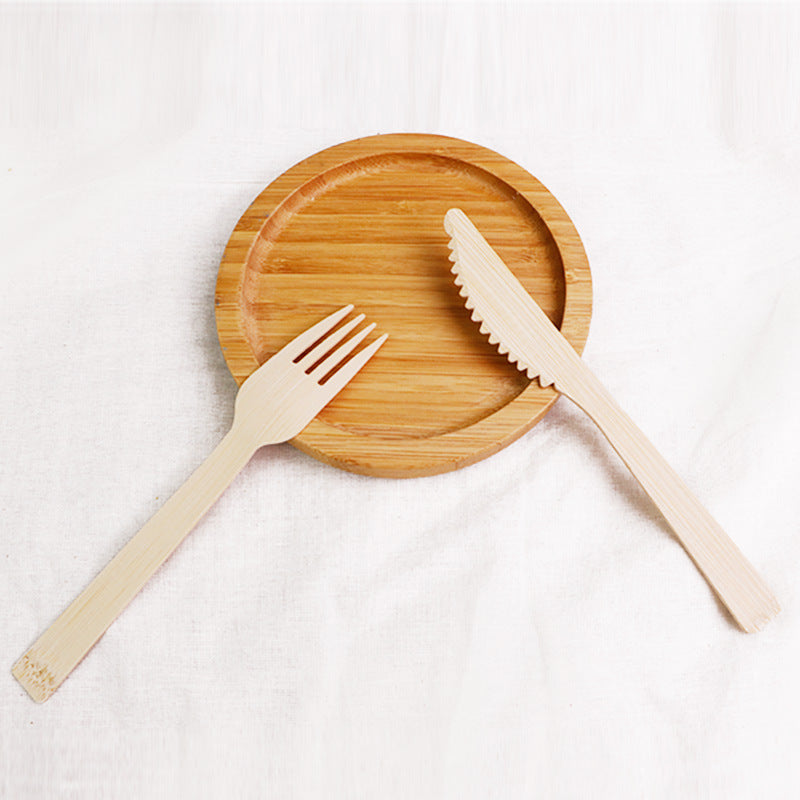 Disposable Wooden Cutlery Set, Pack of 300 (100 Forks, 100 Spoons, 100 Knives) Biodegradable Compostable Utensils, Eco-Friendly Recyclable Flatware