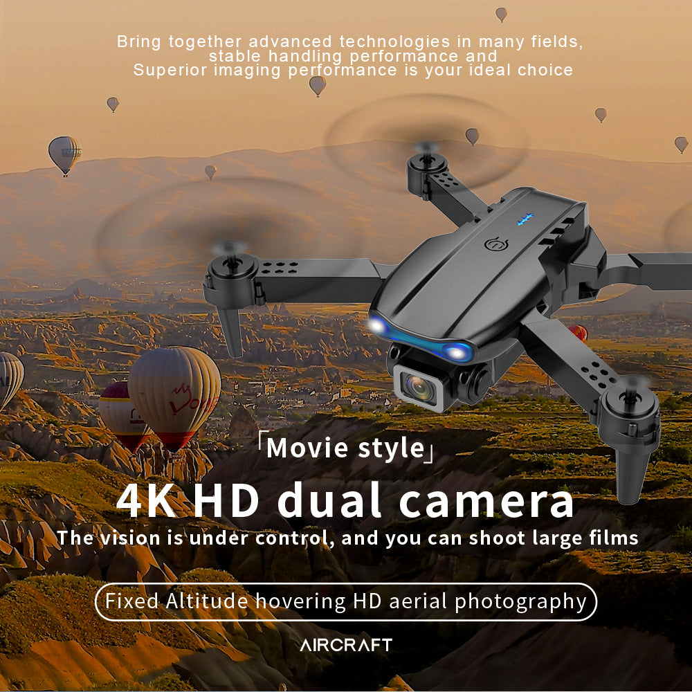 K3 E99 Pro Advanced RC Drone With 4k HD Dual Camera, Three lithium batteries