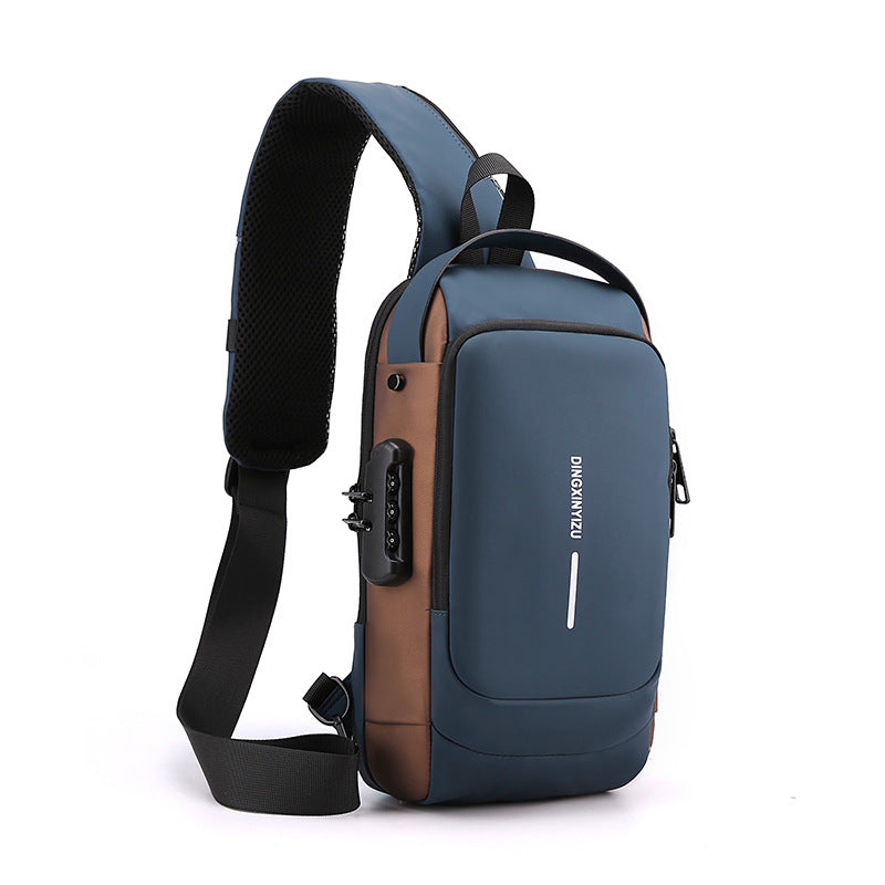 Anti-theft Slin Crossbody bags with USB Charging Port Waterproof Outdoor Travel Bag