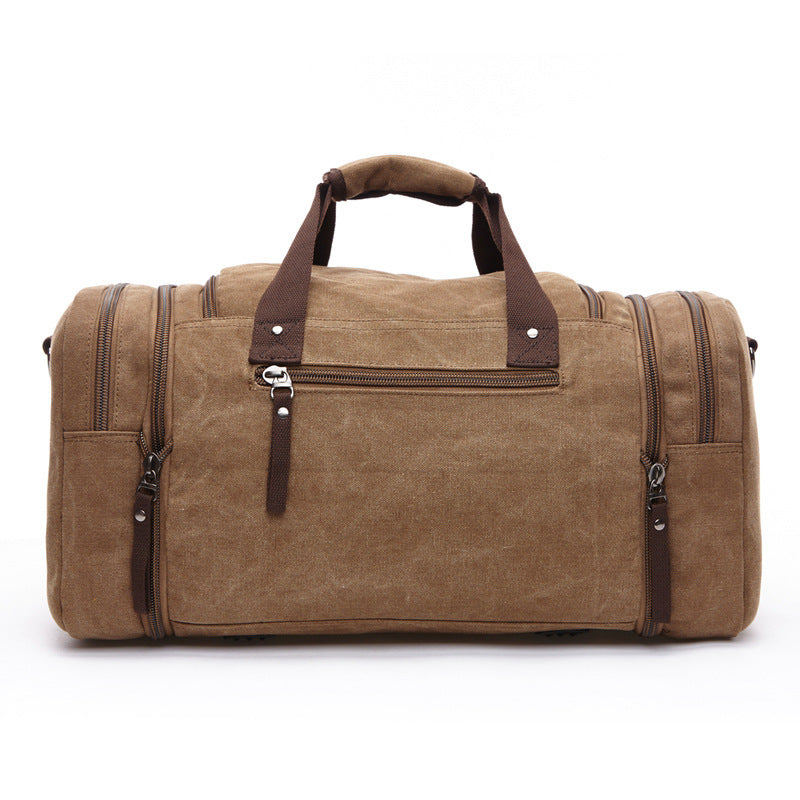 Duffle Bag for Travel, Large Canvas Duffel Bag for Travelling Overnight Weekender Bag Carry On Bag for Men Women