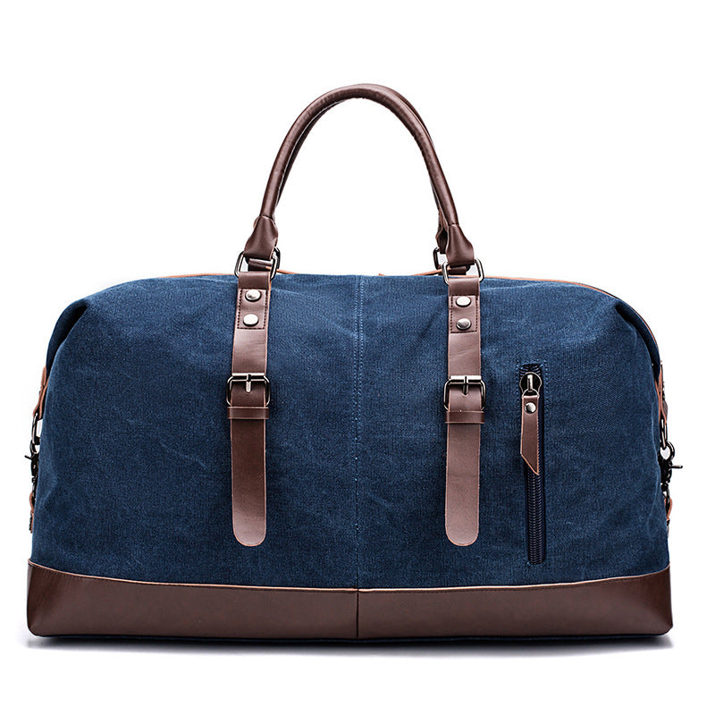 Travel Bag with Durable Canvas and Pu Leathe For Business Trip, Tourism, Camping and Outdoor Activities