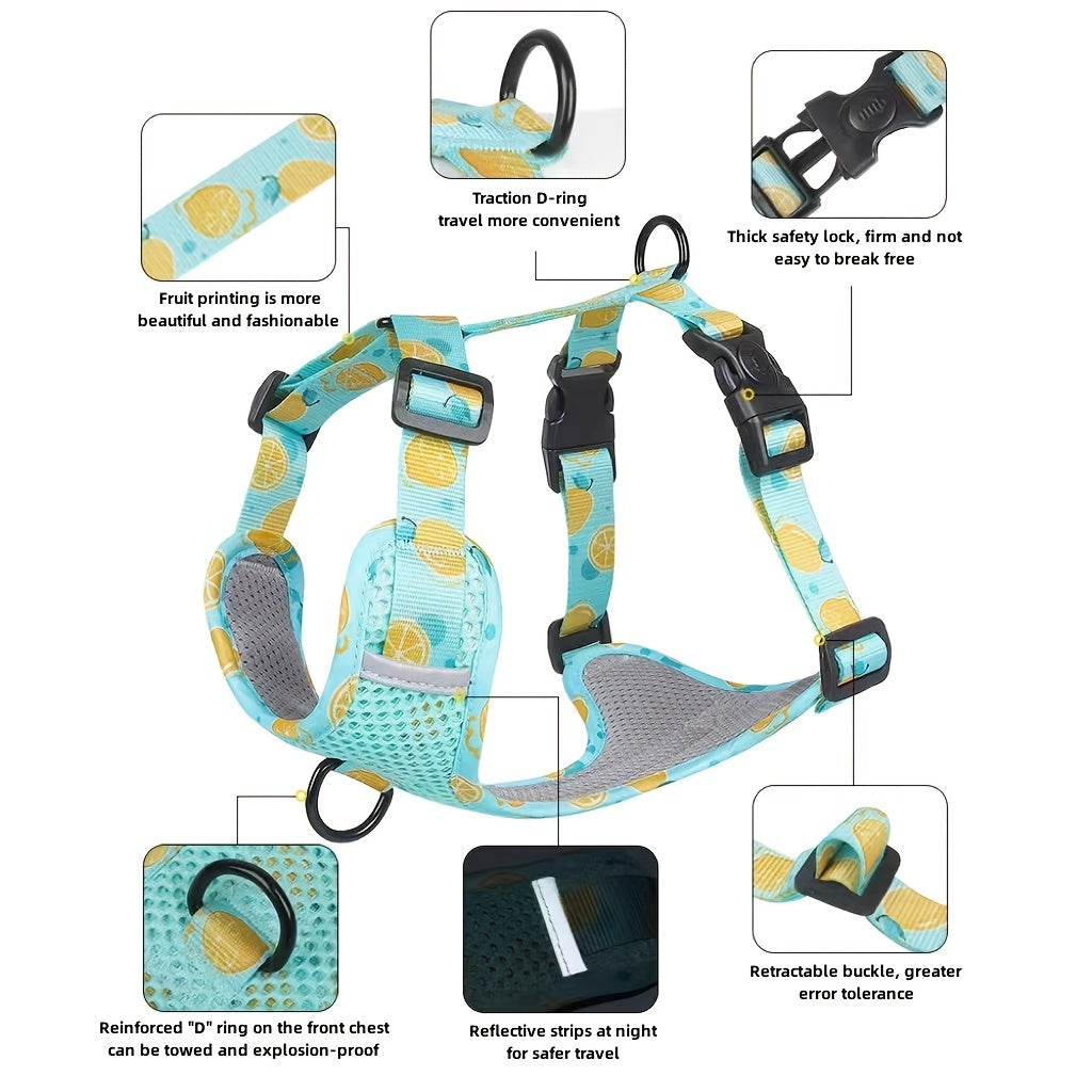 Breathable Reflective Soft Mesh Dog Harness No Pull