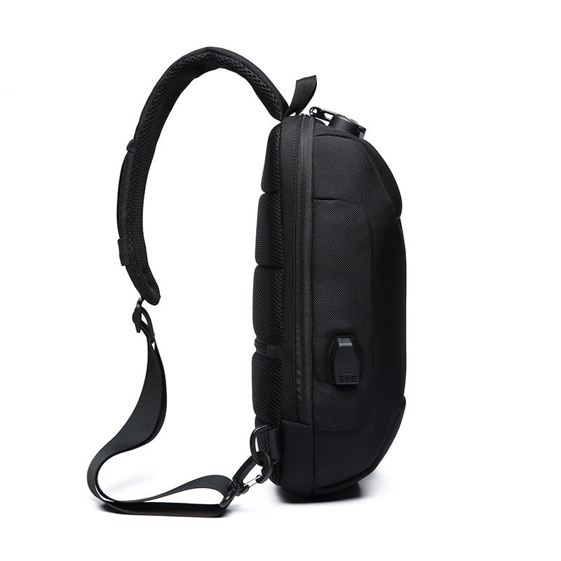 Sling Backpack USB Anti-Theft Men'S Chest Bag Casual Shoulder Bag