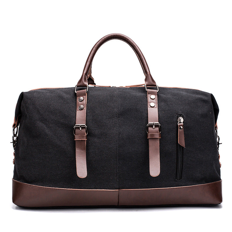 Travel Bag with Durable Canvas and Pu Leathe For Business Trip, Tourism, Camping and Outdoor Activities