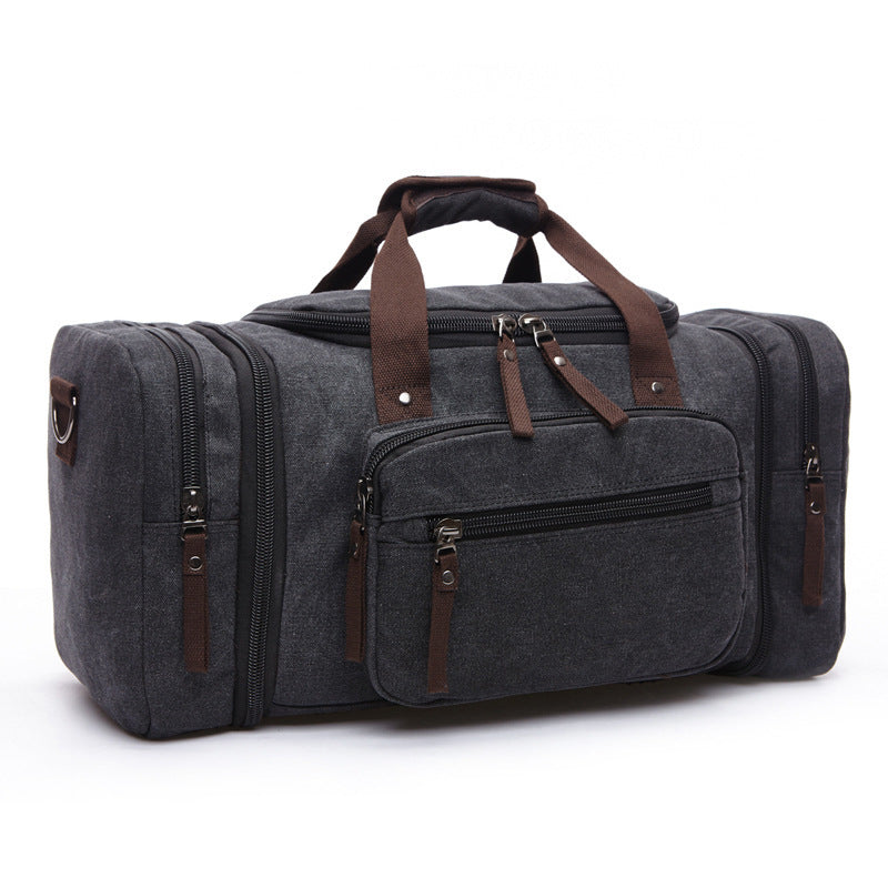 Duffle Bag for Travel, Large Canvas Duffel Bag for Travelling Overnight Weekender Bag Carry On Bag for Men Women