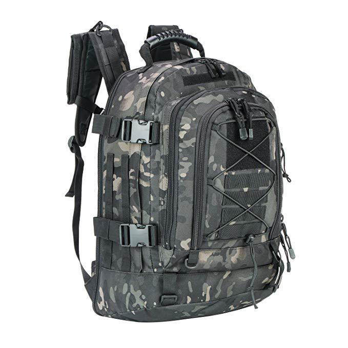 Large Capacity Military Tactical Hiking Expandable 39L-60L Backpack