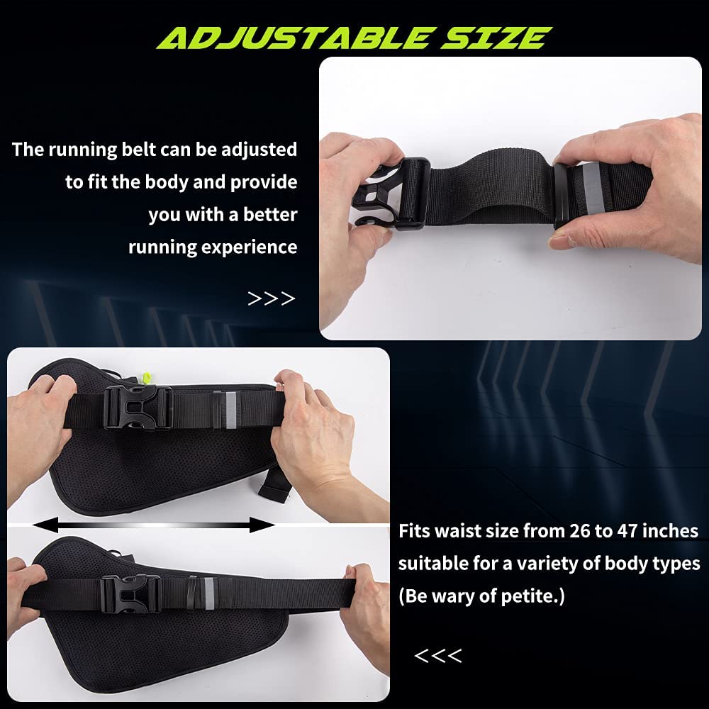 Adjustable Fanny Pack with Bottle Holder Compatible for Phone Outdoor Running Belt