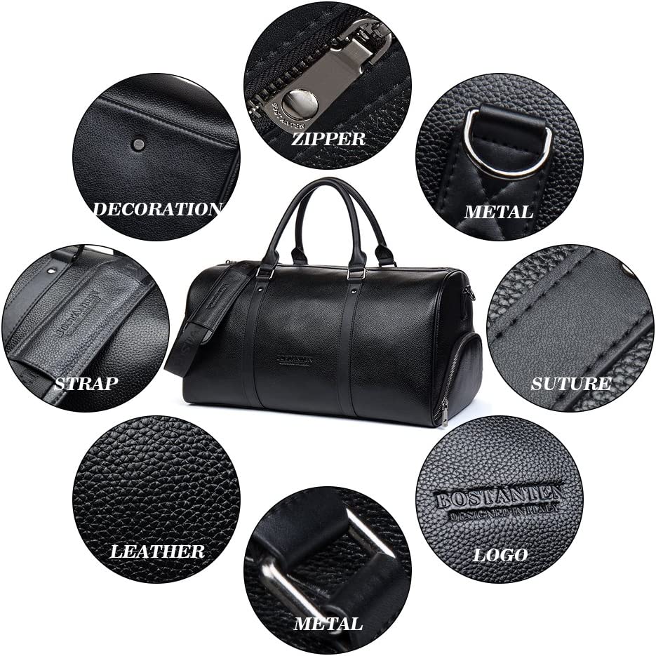 PU Leather Travel Weekender Overnight Duffel Bag Gym Sports Luggage Tote Duffle Bags for Men