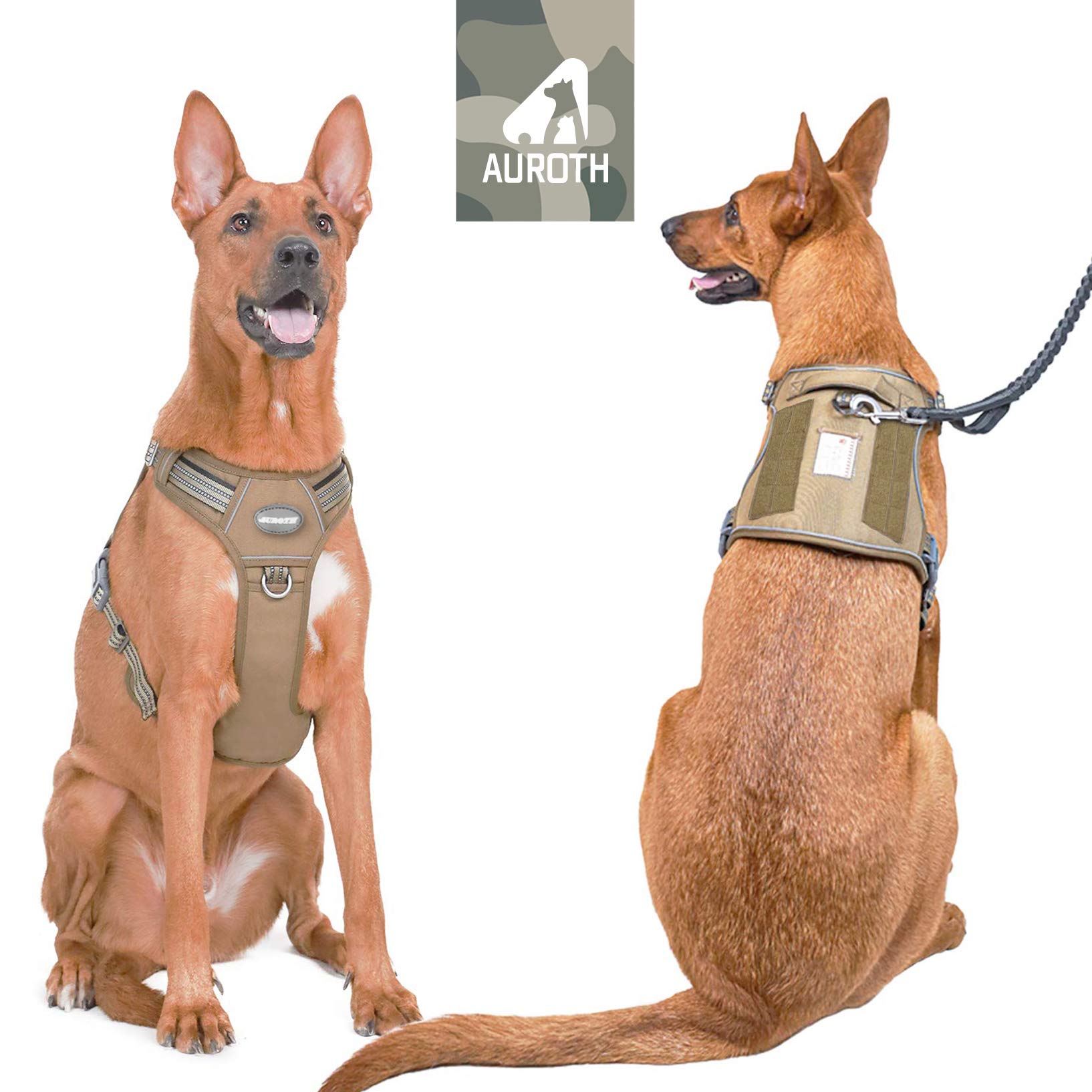 Training Tactical Dog Harness for Dogs No Pull, Outdoor Military Breathable Dog Harness