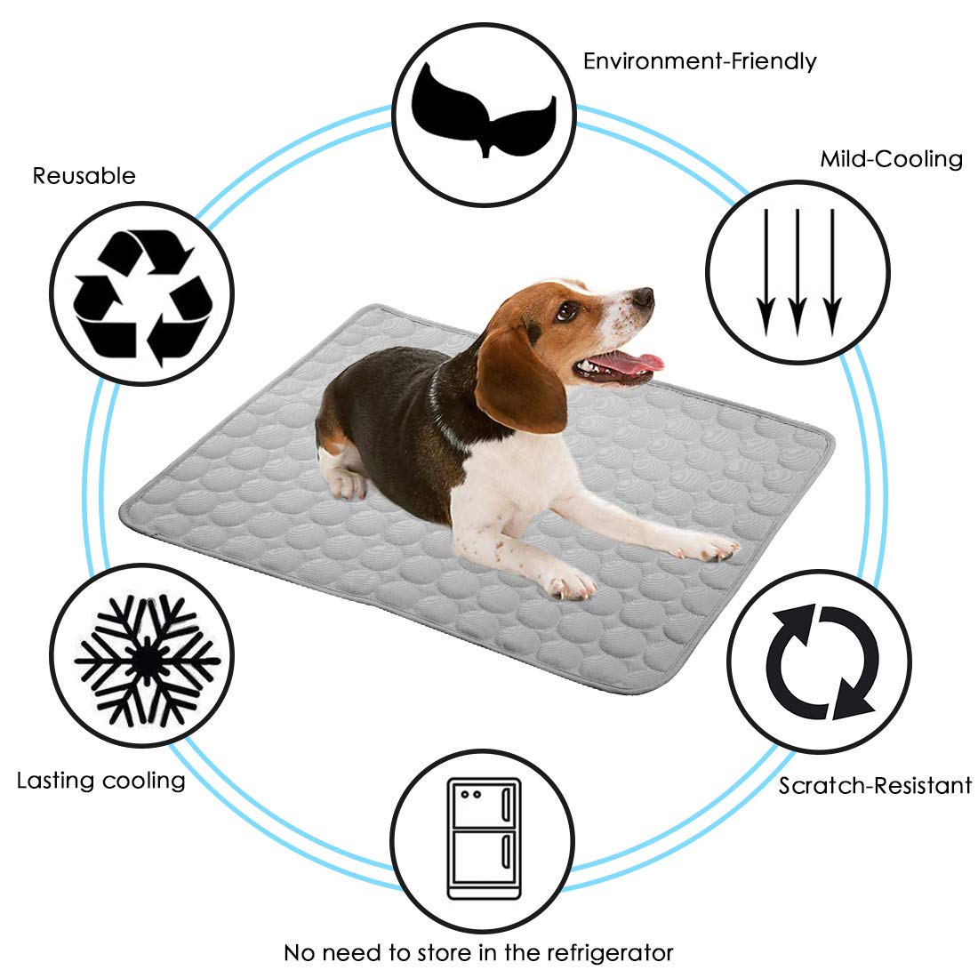 Cooling Mat for Dogs Cats Pet Washable Summer Cooling Pads