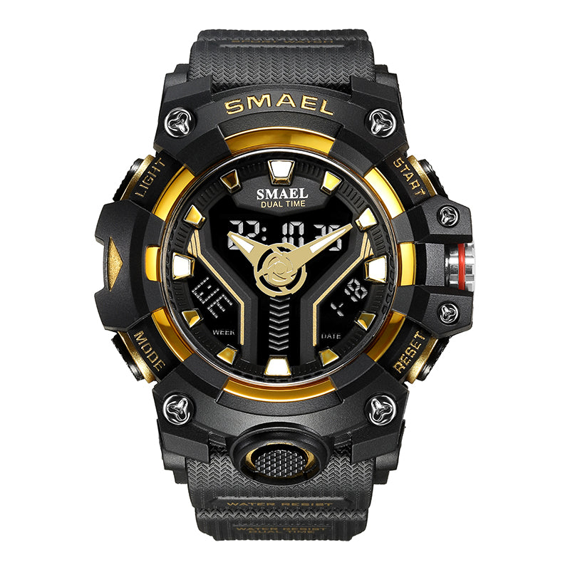 SMAEL Sports Watch for Man Shock Water Resistant Led Light Military Outdoor Watch