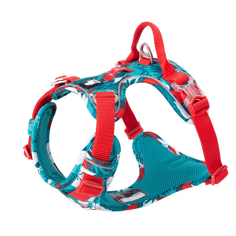 Premium Tropic Thunder Edition Dog Harness - No Pull Dog Harness with Quick-Release Neck Strap