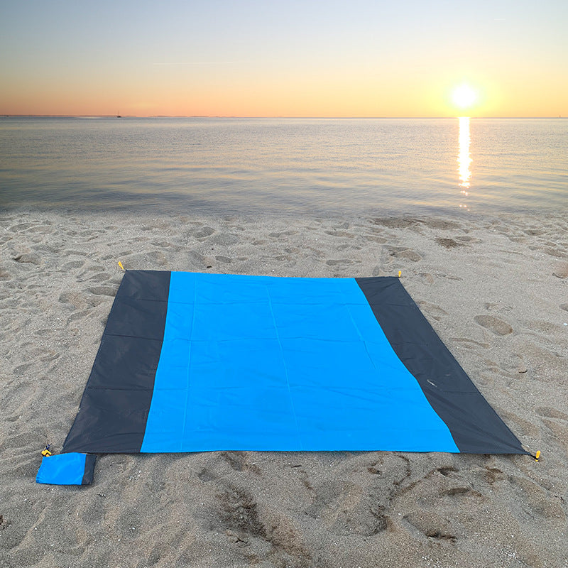 Beach Blanket, Oversized Beach Mat Picnic Blanket Waterproof Sandproof Lightweight Pocket Beach Blankets