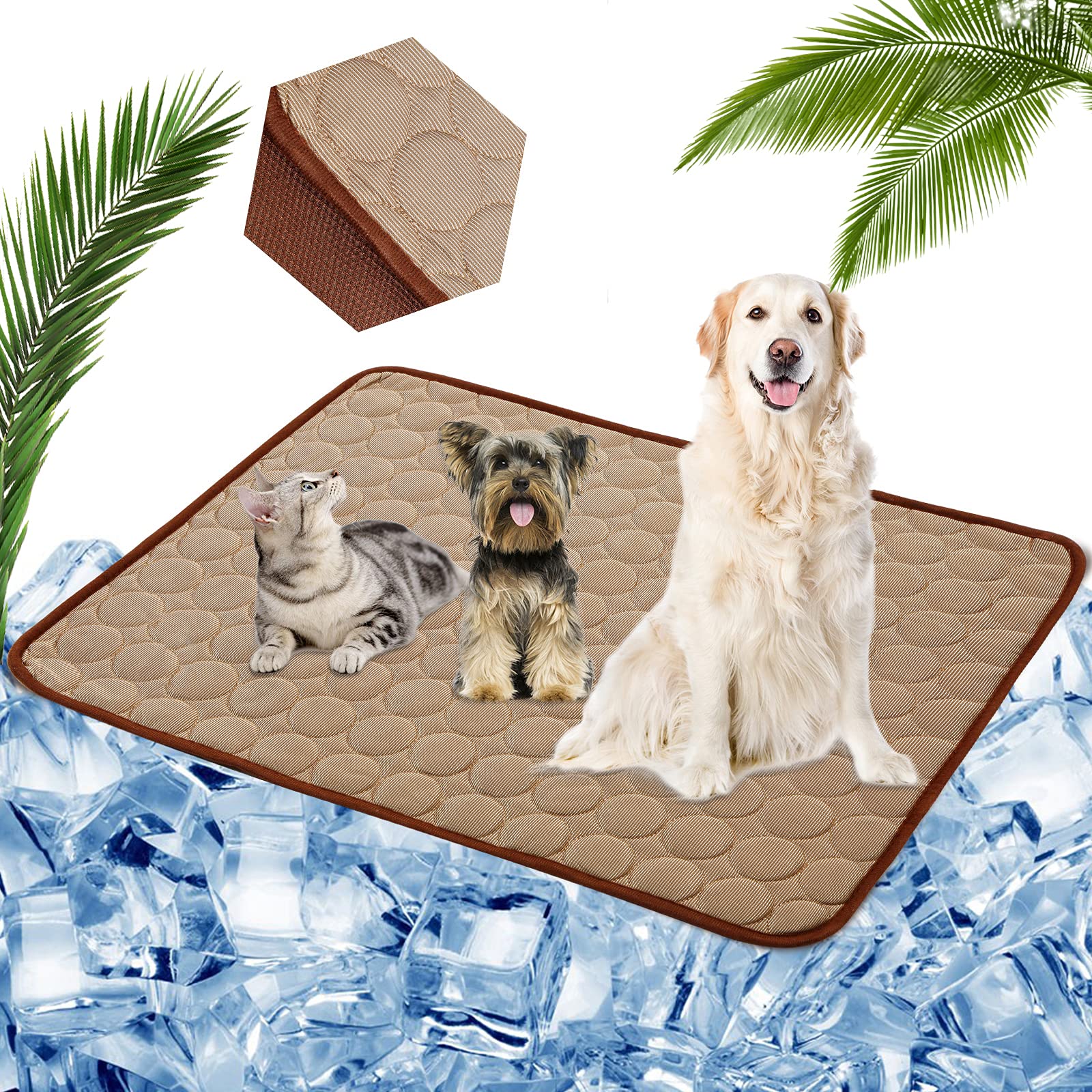 Cooling Mat for Dogs Cats Pet Washable Summer Cooling Pads