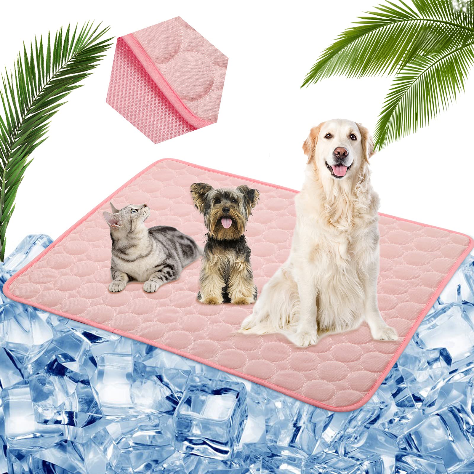 Cooling Mat for Dogs Cats Pet Washable Summer Cooling Pads