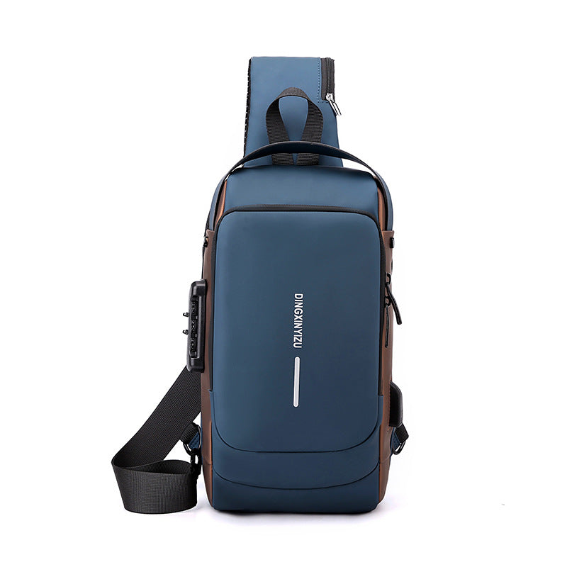 Anti-theft Slin Crossbody bags with USB Charging Port Waterproof Outdoor Travel Bag