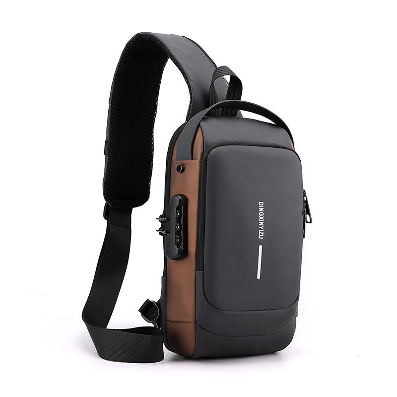 Anti-theft Slin Crossbody bags with USB Charging Port Waterproof Outdoor Travel Bag