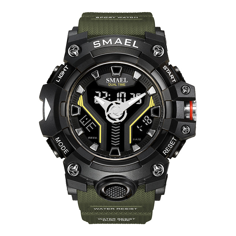 SMAEL Sports Watch for Man Shock Water Resistant Led Light Military Outdoor Watch